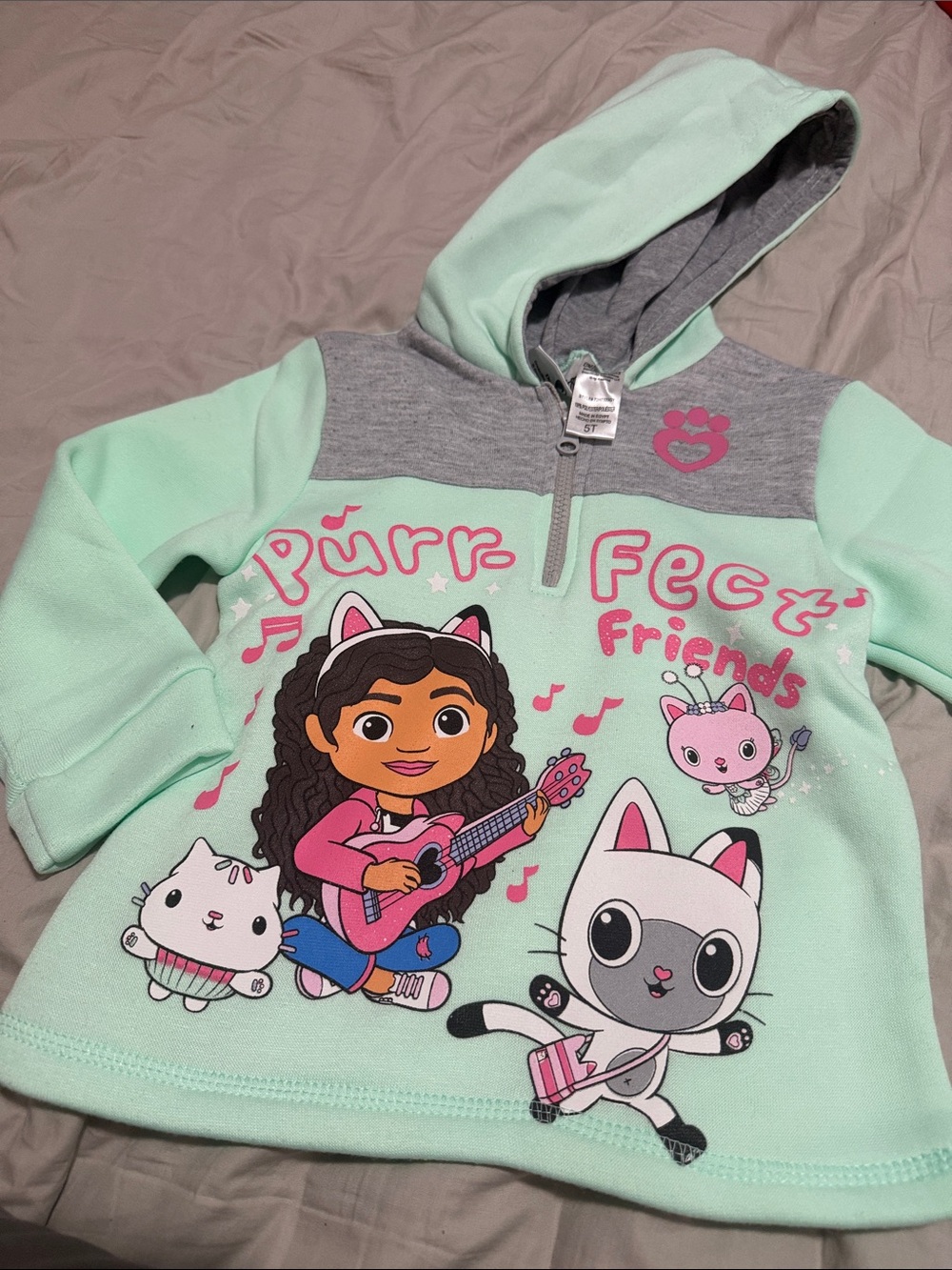 NWOT Gabby’s Dollhouse Girls Hoodie 5T